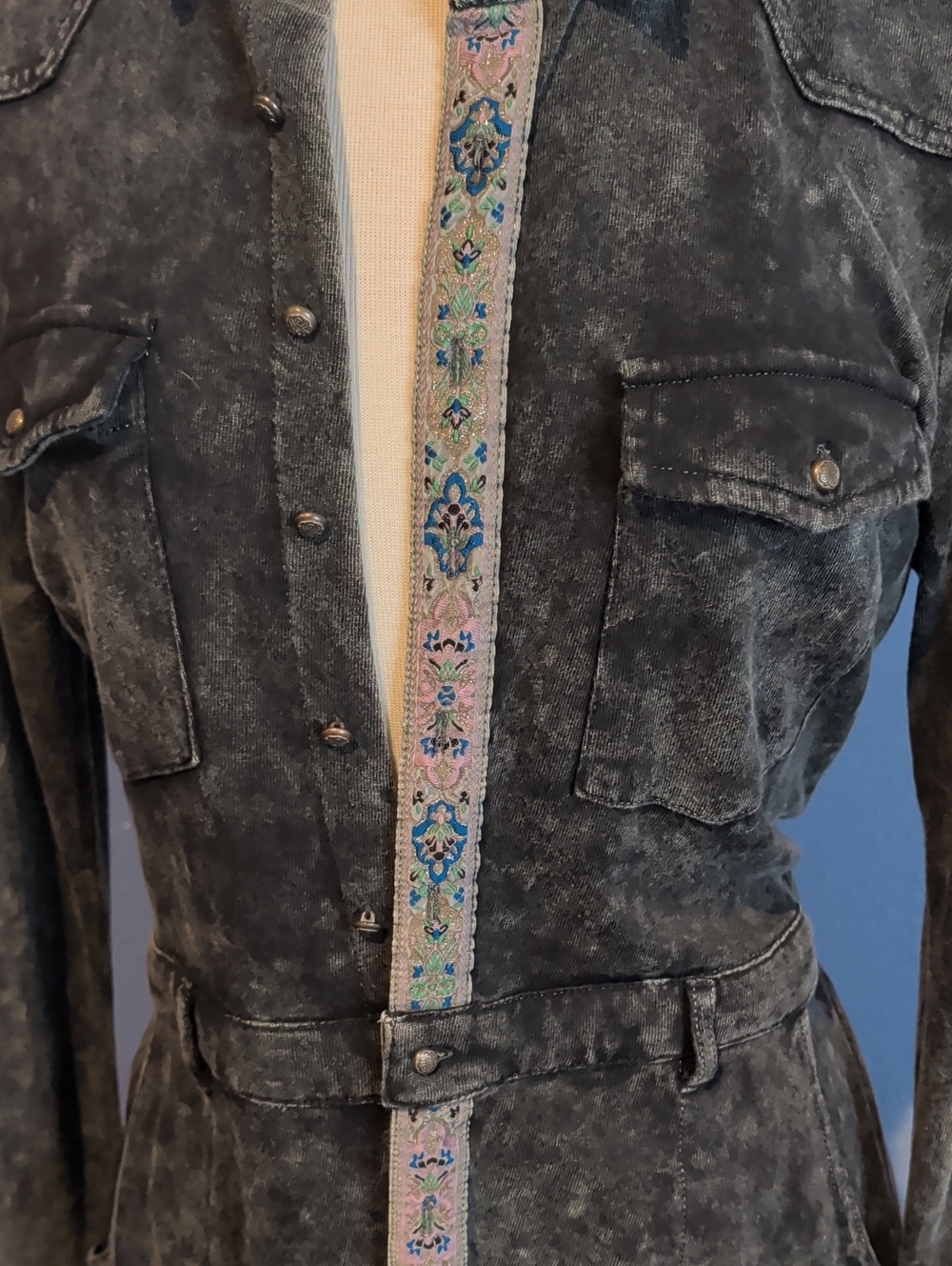Aratta Stone Wash Brocade Jacket - Picture 6 of 8